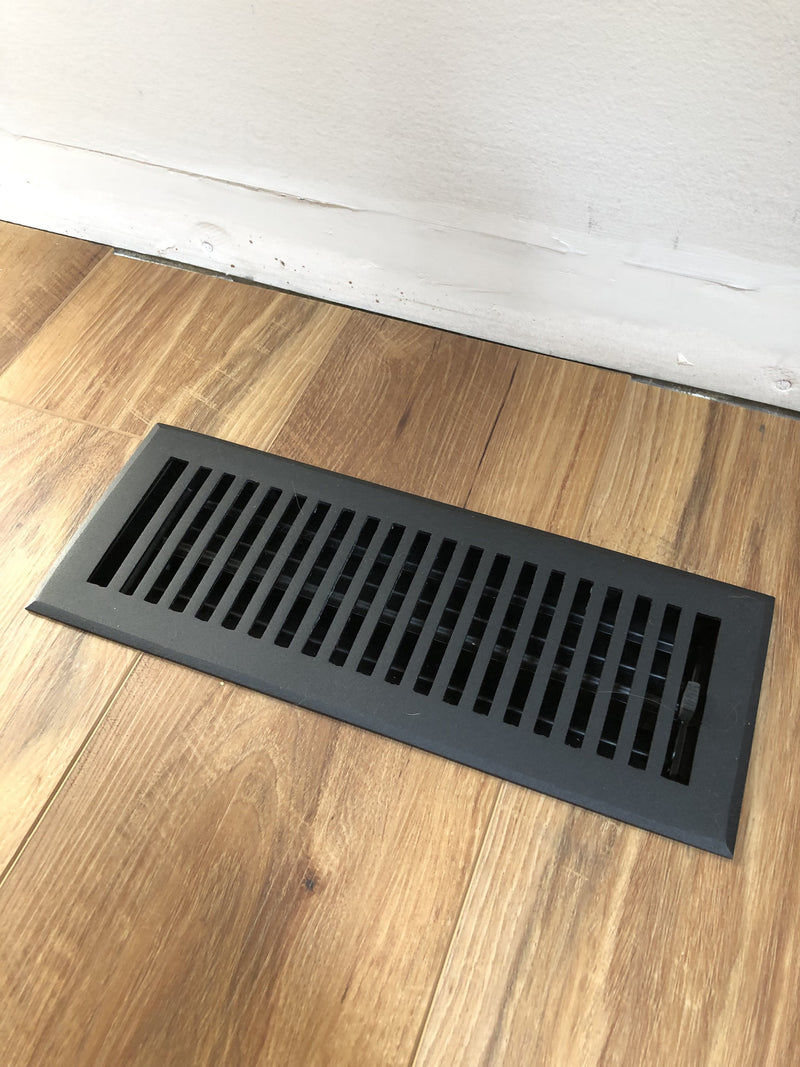 Cast Aluminum Contemporary Vent Covers - Black