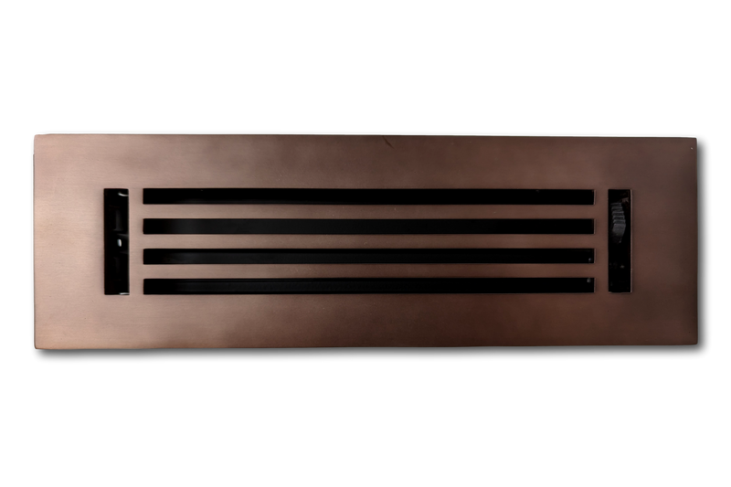 Cast Aluminum Linear Bar Vent Covers - Oil Rubbed Bronze