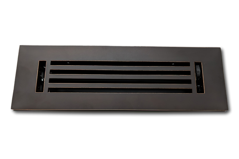 Cast Aluminum Linear Bar Vent Covers - Black