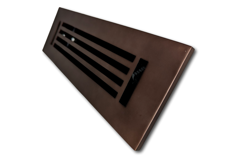 Cast Aluminum Linear Bar Vent Covers - Oil Rubbed Bronze