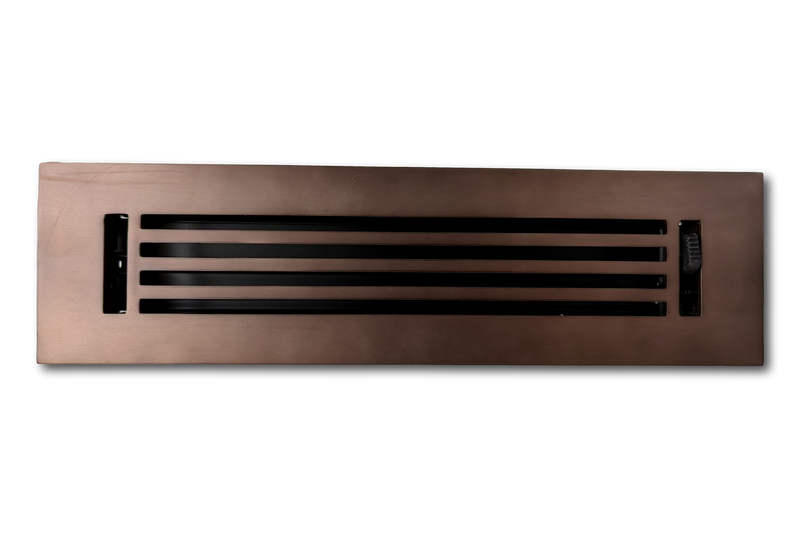 Cast Aluminum Linear Bar Vent Covers - Oil Rubbed Bronze