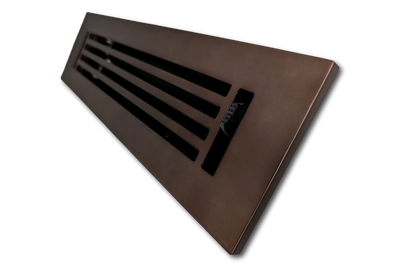 Cast Aluminum Linear Bar Vent Covers - Oil Rubbed Bronze