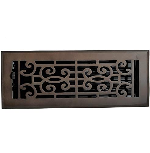 Cast Brass Baroque Vent Covers - Oil Rubbed Bronze