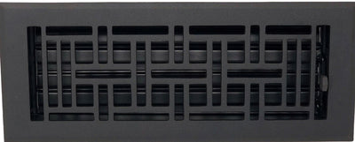 Cast Aluminum Arts & Crafts Vent Cover - Black