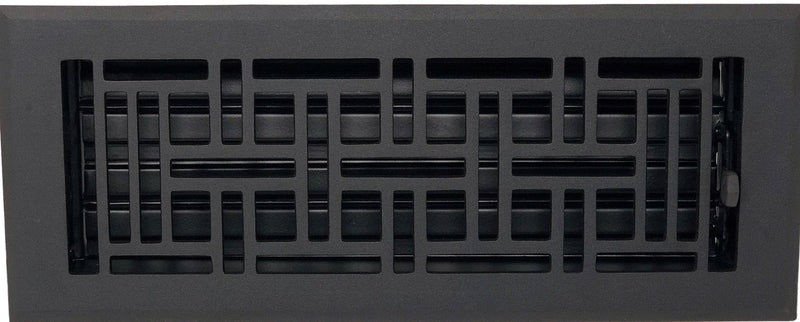 Cast Aluminum Arts & Crafts Vent Cover - Black