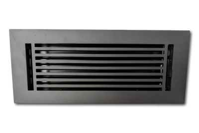 Cast Aluminum Linear Bar Vent Covers - Carbon Gray