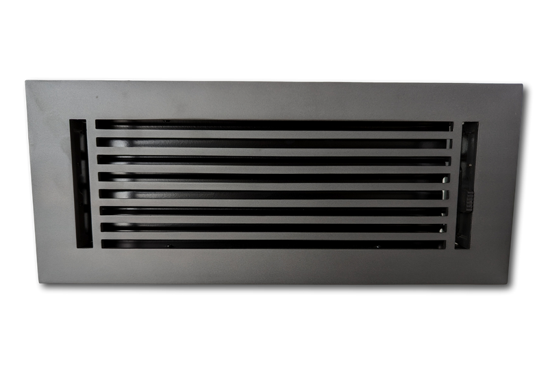 Cast Aluminum Linear Bar Vent Covers - Carbon Gray