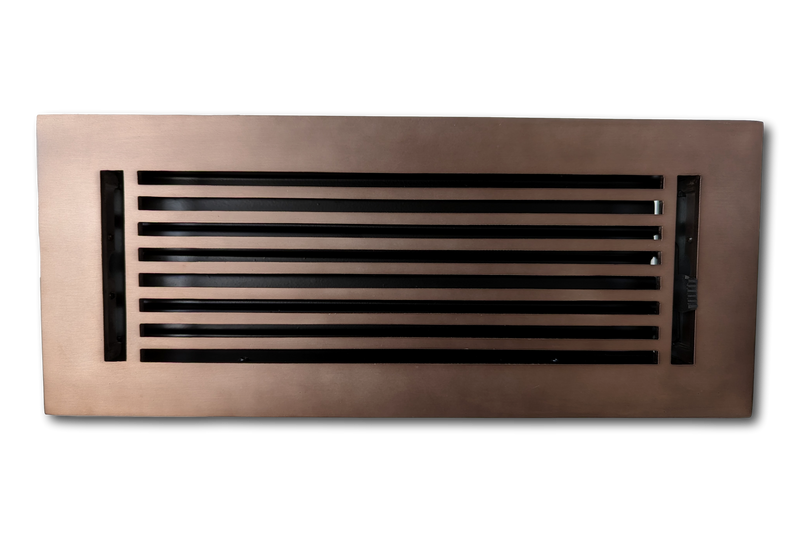 Cast Aluminum Linear Bar Vent Covers - Oil Rubbed Bronze