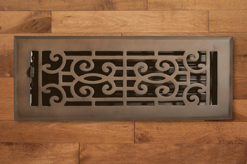 Cast Brass Baroque Vent Covers - Oil Rubbed Bronze