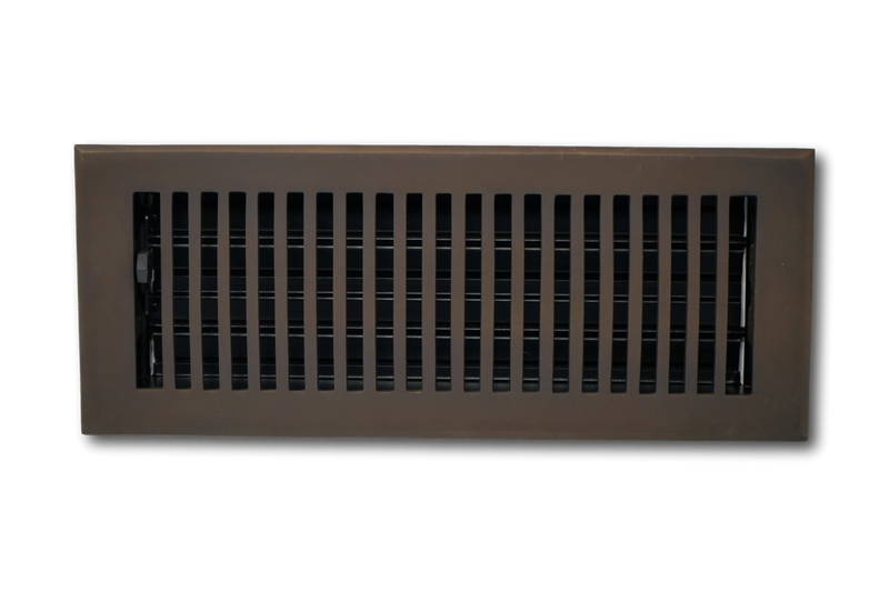 Cast Brass Contemporary Vent Covers - Oil Rubbed Bronze