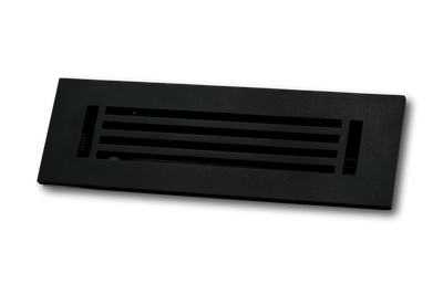 Cast Aluminum Linear Bar Vent Covers - Black