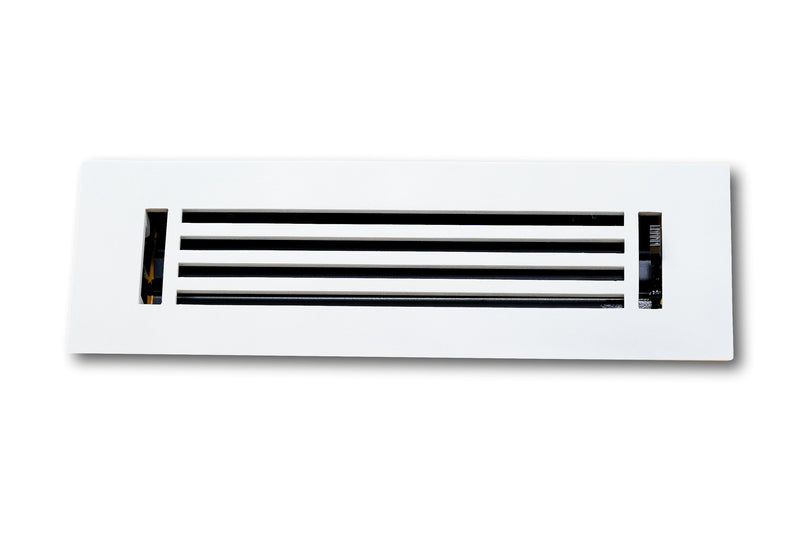 Cast Aluminum Linear Bar Vent Covers - White