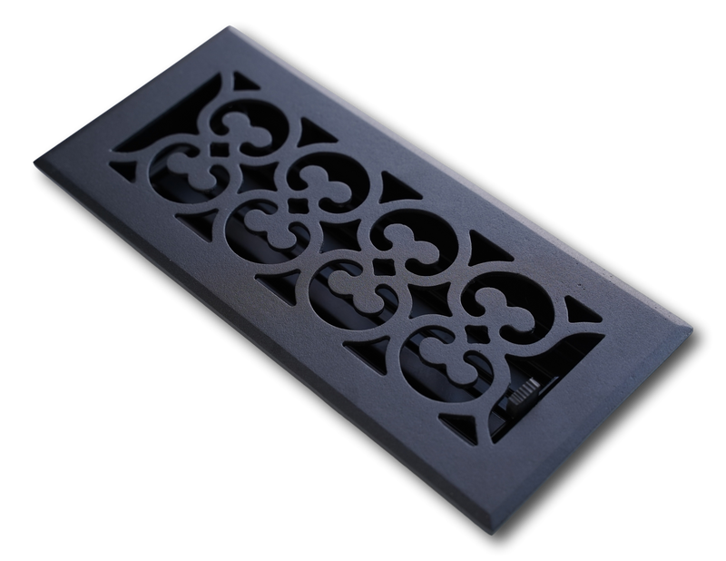 Cast Iron Heirloom Vent Covers - Black