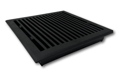 Cast Aluminum Contemporary Vent Covers - Black