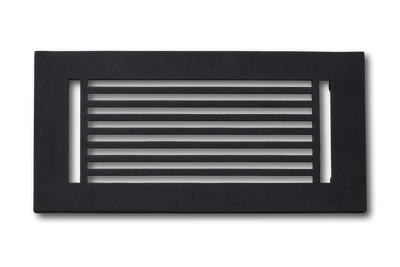 Cast Aluminum Linear Bar Vent Covers - Black