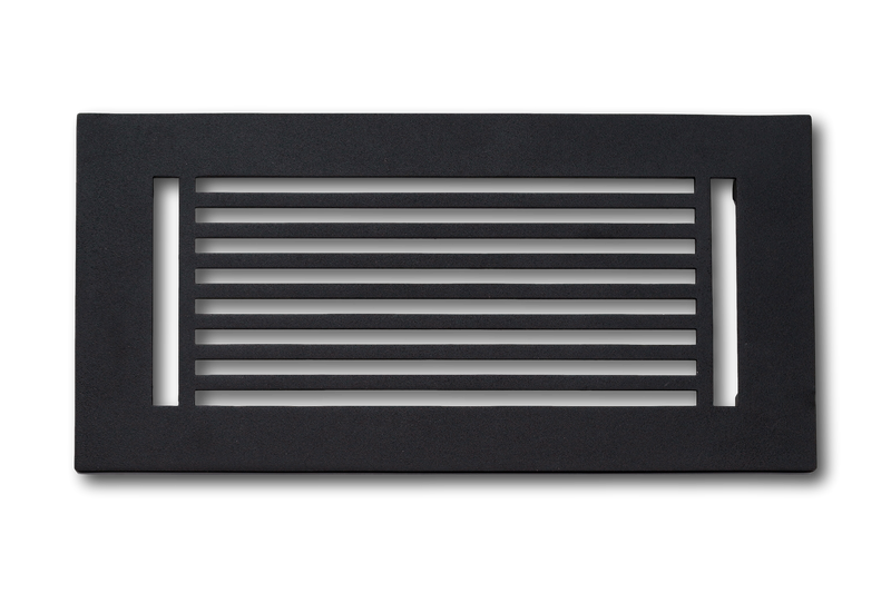 Cast Aluminum Linear Bar Vent Covers - Black