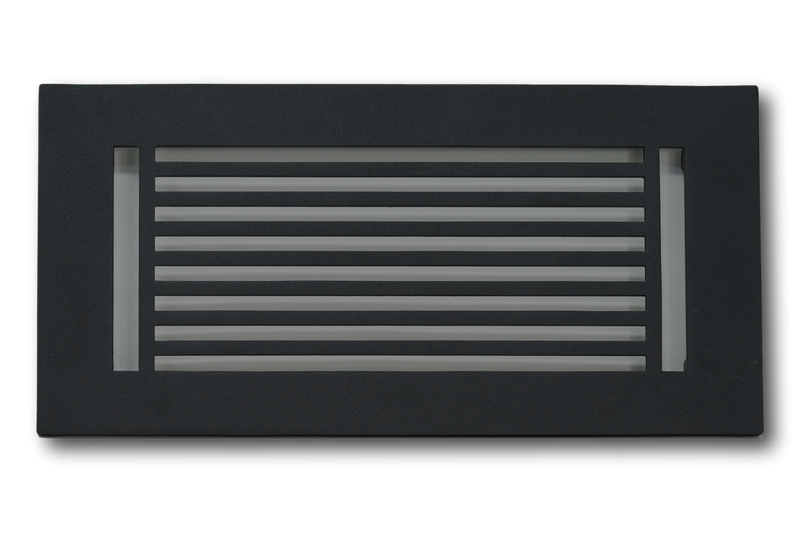 Cast Aluminum Linear Bar Vent Covers - Black