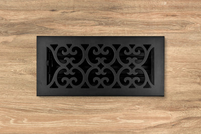 Cast Iron Heirloom Vent Covers - Black