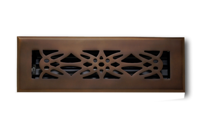 Cast Brass Empire Vent Cover - Oil Rubbed Bronze