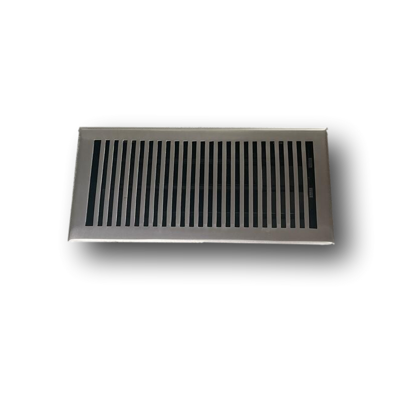 Cast Brass Contemporary Vent Covers - Brushed Nickel