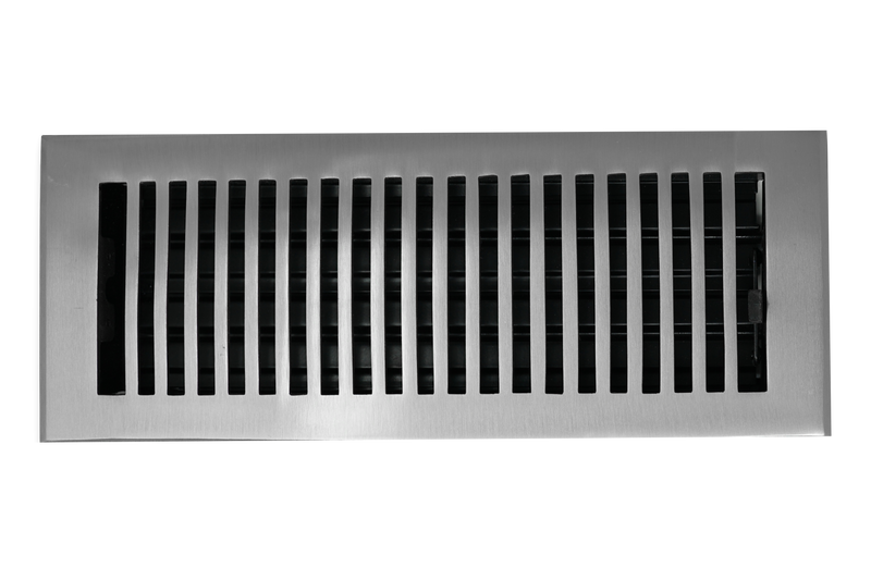 Cast Brass Contemporary Vent Covers - Brushed Nickel