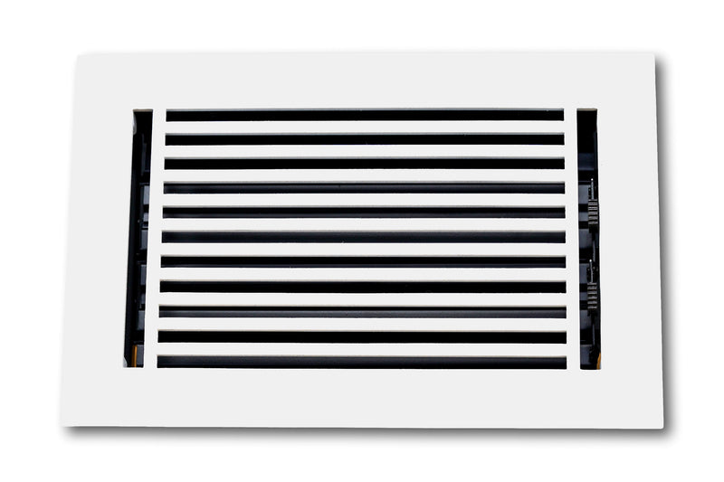 Cast Aluminum Linear Bar Vent Covers - White