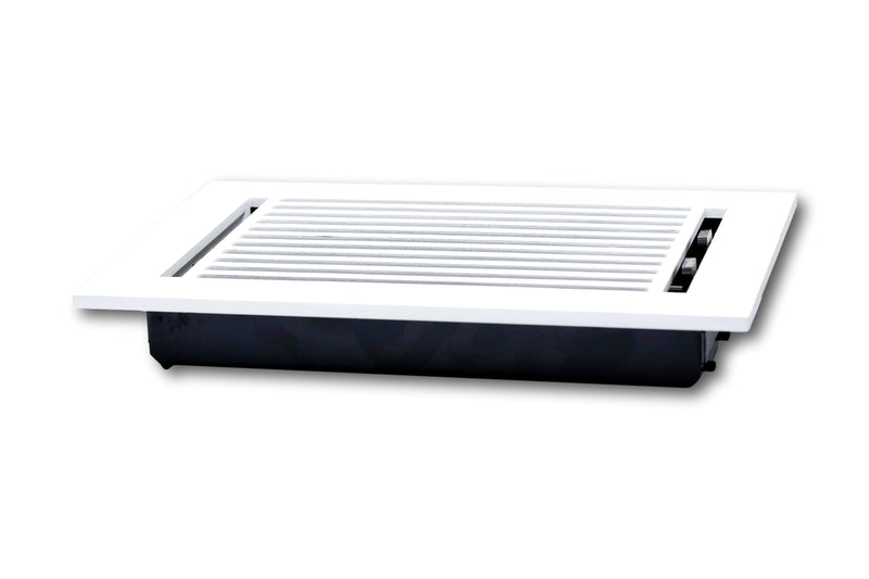 Cast Aluminum Linear Bar Vent Covers - White