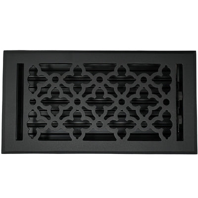 Cast Aluminum Gothic Vent Cover - Black