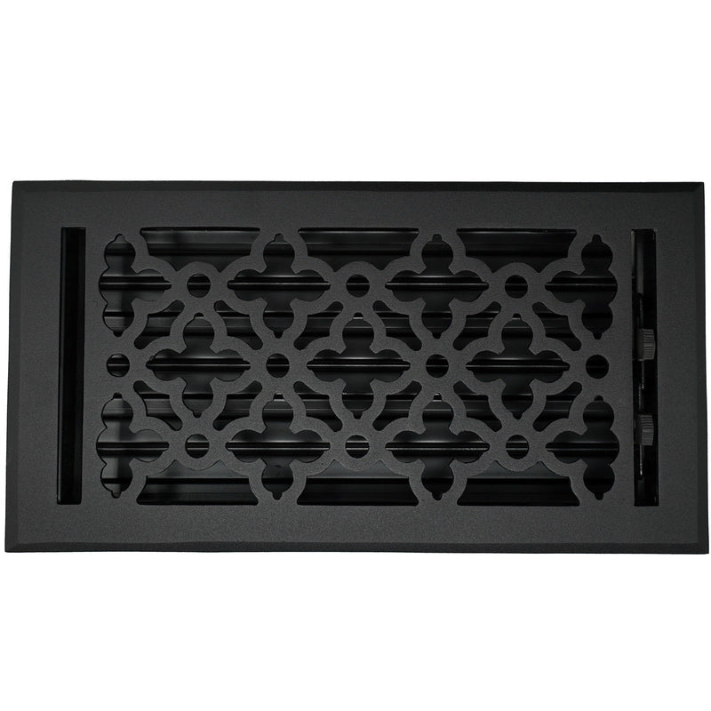 Cast Aluminum Gothic Vent Cover - Black