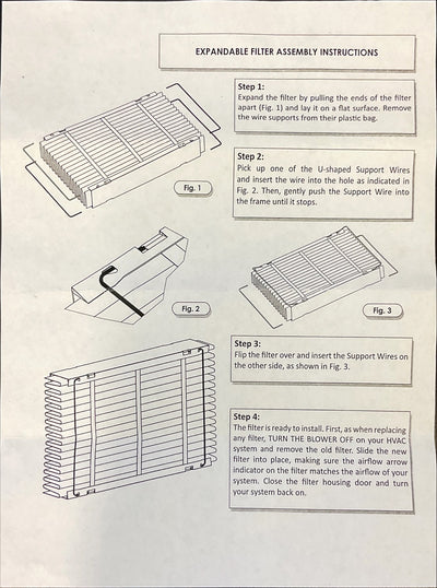 Aerostar 20x26x4 Replacement Whole House Filter for Aprilaire 213 Air Systems with Collapsible Design